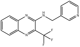 N-(3-PYRIDINYLMETHYL)-3-(TRIFLUOROMETHYL)-2-QUINOXALINAMINE Struktur