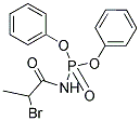 2-BROMO-N-(DIPHENOXYPHOSPHINEOXIDO)PROPIONAMIDE Struktur