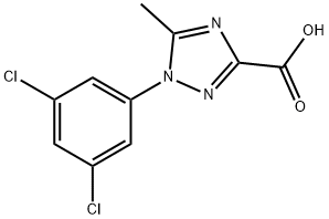 1-(3,5-DICHLOROPHENYL)-5-METHYL-1H-1,2,4-TRIAZOLE-3-CARBOXYLIC ACID Struktur