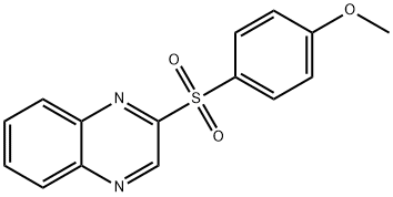 2-[(4-METHOXYPHENYL)SULFONYL]QUINOXALINE Struktur