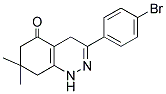 3-(4-BROMOPHENYL)-7,7-DIMETHYL-1,4,6,7,8-PENTAHYDROCINNOLIN-5-ONE Struktur