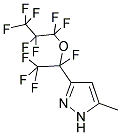 3-[TETRAFLUORO-1-(HEPTAFLUOROPROPOXY)ETHYL]-5-(METHYL)PYRAZOLE Struktur