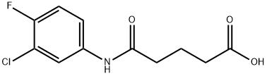 5-(3-CHLORO-4-FLUOROANILINO)-5-OXOPENTANOIC ACID Struktur