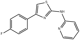 (4-(4-FLUOROPHENYL)(2,5-THIAZOLYL))-2-PYRIDYLAMINE Struktur