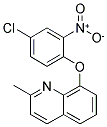 4-CHLORO-1-(2-METHYL(8-QUINOLYLOXY))-2-NITROBENZENE Struktur