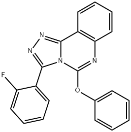 3-(2-FLUOROPHENYL)-5-PHENOXY[1,2,4]TRIAZOLO[4,3-C]QUINAZOLINE Struktur