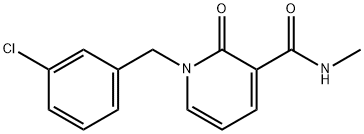 1-(3-CHLOROBENZYL)-N-METHYL-2-OXO-1,2-DIHYDRO-3-PYRIDINECARBOXAMIDE Struktur