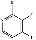 2,4-DIBROMO-3-CHLOROPYRIDINE Struktur