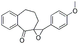 2-(4-METHOXYBENZYLIDENE)-1-BENZOSUBERONE EPOXIDE Struktur