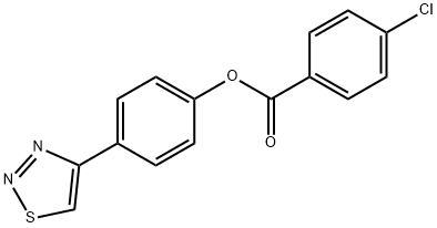 4-(1,2,3-THIADIAZOL-4-YL)PHENYL 4-CHLOROBENZENECARBOXYLATE Struktur