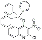 N4-(1,1,1-TRIPHENYL-LAMBDA5-PHOSPHANYLIDENE)-2-CHLORO-3-NITROQUINOLIN-4-AMINE Struktur