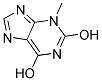 3-METHYL-2,6-DIHYDROXYPURINE Struktur