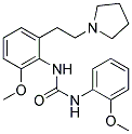 N-(2-METHOXYPHENYL)-N'-[2-METHOXY-6-[2-(1-PYRROLIDINYL)ETHYL]PHENYL]UREA Struktur