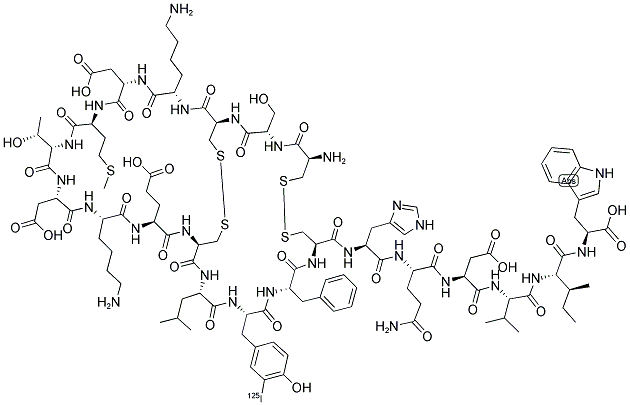 ([125I]-TYR)-SARAFOTOXIN B Struktur