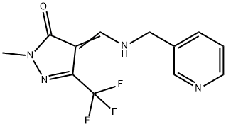 2-METHYL-4-([(3-PYRIDINYLMETHYL)AMINO]METHYLENE)-5-(TRIFLUOROMETHYL)-2,4-DIHYDRO-3H-PYRAZOL-3-ONE Struktur