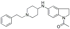 1-ACETYL-N-[1-(2-PHENYLETHYL)PIPERIDIN-4-YL]-INDOLIN-5-AMINE Struktur