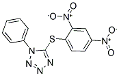 5-[(2,4-DINITROPHENYL)THIO]-1-PHENYL-1H-TETRAZOLE Struktur