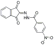 N-(AZA(1,3-DIOXOINDAN-2-YLIDENE)METHYL)(4-NITROPHENYL)FORMAMIDE Struktur