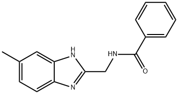 N-[(5-METHYL-1H-1,3-BENZIMIDAZOL-2-YL)METHYL]BENZENECARBOXAMIDE Struktur