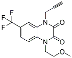 1-(2-METHOXYETHYL)-4-(PROPYN-3-YL)-6-(TRIFLUOROMETHYL)-2,3(1H,4H)-QUINOXALINEDIONE Struktur