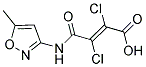 2,3-DICHLORO-4-[(5-METHYLISOXAZOL-3-YL)AMINO]-4-OXOBUT-2-ENOIC ACID Struktur