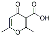 2,6-DIMETHYL-4-OXO-4H-PYRAN-3-CARBOXYLIC ACID Struktur