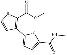 METHYL 3-(5-[(METHYLAMINO)CARBONYL]-2-FURYL)-2-THIOPHENECARBOXYLATE Struktur