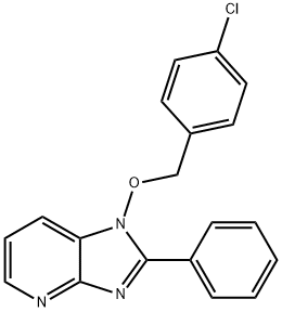 1-[(4-CHLOROBENZYL)OXY]-2-PHENYL-1H-IMIDAZO[4,5-B]PYRIDINE Struktur