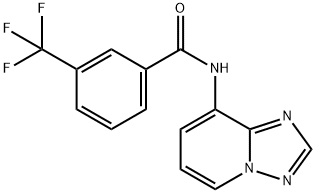 N-[1,2,4]TRIAZOLO[1,5-A]PYRIDIN-8-YL-3-(TRIFLUOROMETHYL)BENZENECARBOXAMIDE Struktur