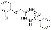 N'-[2-(2-CHLOROPHENOXY)ETHANIMIDOYL]BENZENESULFONOHYDRAZIDE Struktur