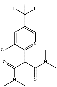 2-[3-CHLORO-5-(TRIFLUOROMETHYL)-2-PYRIDINYL]-N1,N1,N3,N3-TETRAMETHYLMALONAMIDE Struktur