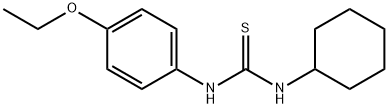 N-CYCLOHEXYL-N'-(4-ETHOXYPHENYL)THIOUREA Struktur