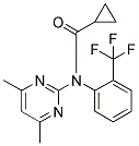 N-(CYCLOPROPYLCARBONYL)-N-[2-(TRIFLUOROMETHYL)PHENYL]-4,6-DIMETHYL-2-PYRIMIDINAMINE Struktur