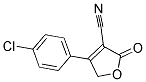 4-(4-CHLOROPHENYL)-2-OXO-2,5-DIHYDRO-3-FURANCARBONITRILE Struktur