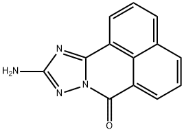 9-AMINO-7A,8,10-TRIAZA-CYCLOPENTA[A]PHENALEN-7-ONE Struktur