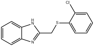 1H-1,3-BENZIMIDAZOL-2-YLMETHYL 2-CHLOROPHENYL SULFIDE Struktur