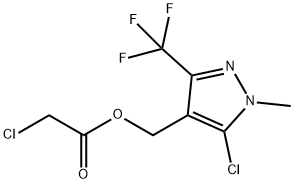 [5-CHLORO-1-METHYL-3-(TRIFLUOROMETHYL)-1H-PYRAZOL-4-YL]METHYL 2-CHLOROACETATE Struktur