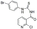 N-(4-BROMOPHENYL)-N'-[(2-CHLORO-3-PYRIDYL)CARBONYL]THIOUREA Struktur