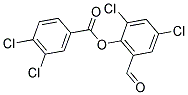 2,4-DICHLORO-6-FORMYLPHENYL 3,4-DICHLOROBENZOATE Struktur