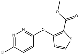 METHYL 3-[(6-CHLORO-3-PYRIDAZINYL)OXY]-2-THIOPHENECARBOXYLATE Struktur