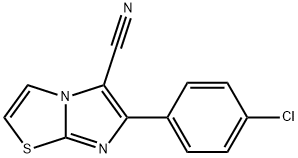 6-(4-CHLOROPHENYL)IMIDAZO[2,1-B][1,3]THIAZOLE-5-CARBONITRILE Struktur