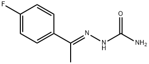 2-[(E)-1-(4-FLUOROPHENYL)ETHYLIDENE]-1-HYDRAZINECARBOXAMIDE Struktur