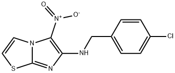 N-(4-CHLOROBENZYL)-5-NITROIMIDAZO[2,1-B][1,3]THIAZOL-6-AMINE Struktur