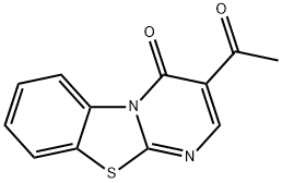 3-ACETYL-4H-PYRIMIDO[2,1-B][1,3]BENZOTHIAZOL-4-ONE Struktur