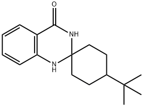 11-(TERT-BUTYL)SPIRO[1,2,3-TRIHYDROQUINAZOLINE-2,4'-CYCLOHEXANE]-4-ONE Struktur