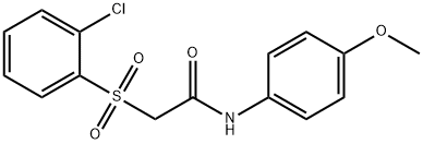 2-[(2-CHLOROPHENYL)SULFONYL]-N-(4-METHOXYPHENYL)ACETAMIDE Struktur