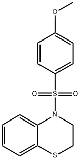 4-(2,3-DIHYDRO-4H-1,4-BENZOTHIAZIN-4-YLSULFONYL)PHENYL METHYL ETHER Struktur