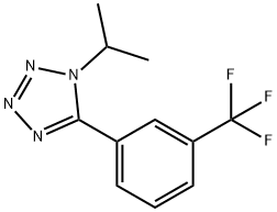 1-ISOPROPYL-5-[3-(TRIFLUOROMETHYL)PHENYL]-1H-1,2,3,4-TETRAAZOLE Struktur