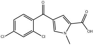 4-(2,4-DICHLOROBENZOYL)-1-METHYL-1H-PYRROLE-2-CARBOXYLIC ACID Struktur