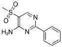 5-(METHYLSULFONYL)-2-PHENYL-4-PYRIMIDINAMINE Struktur